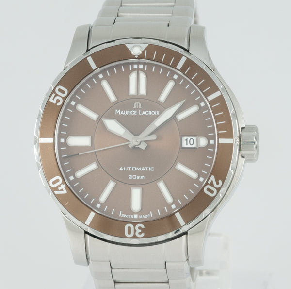 Maurice Lacroix Miros Diver Automatic Brown Steel Ref: MI6028