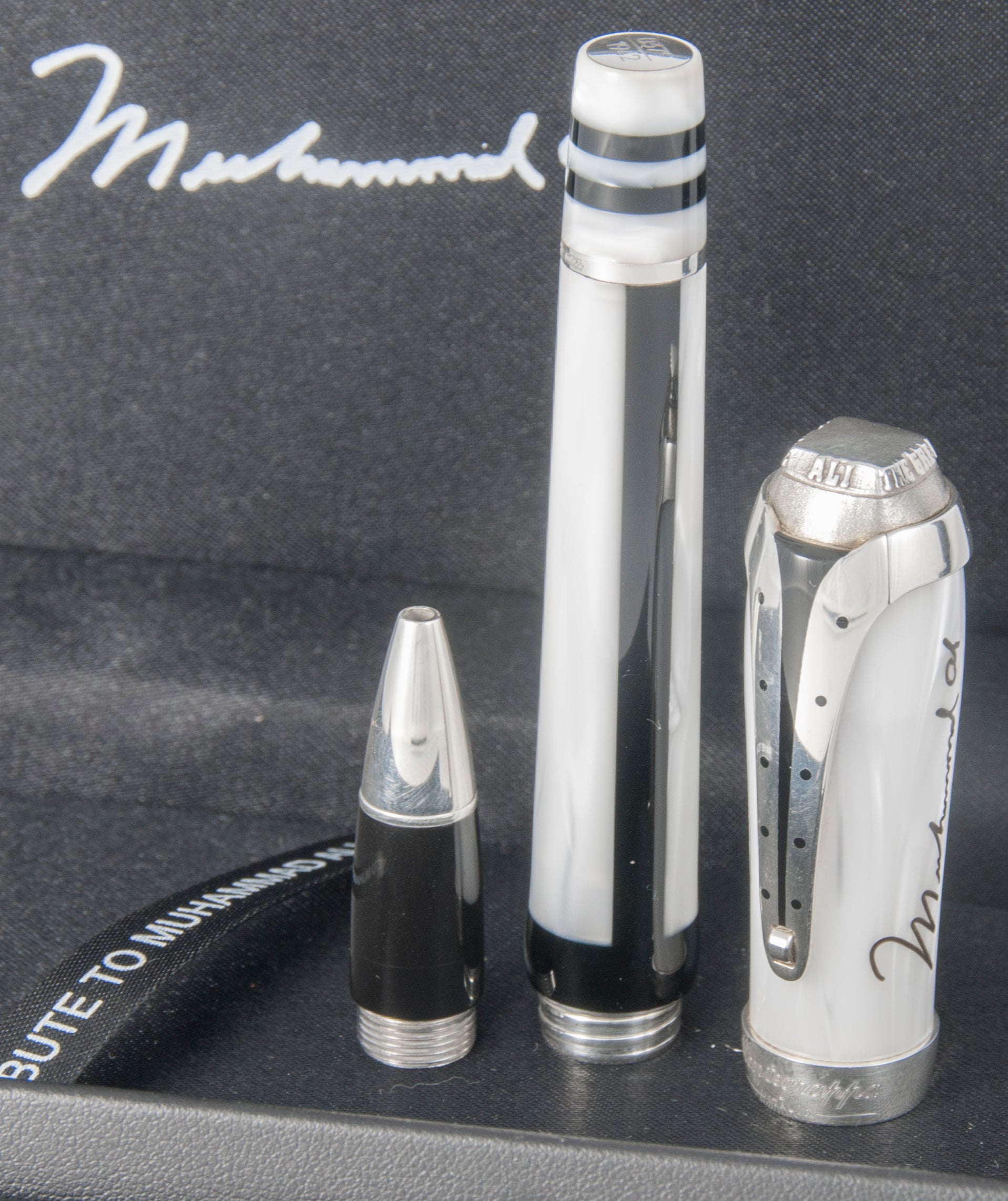 Montegrappa Muhammad Ali Sterling Silver Rollerball Pen Limited Edition