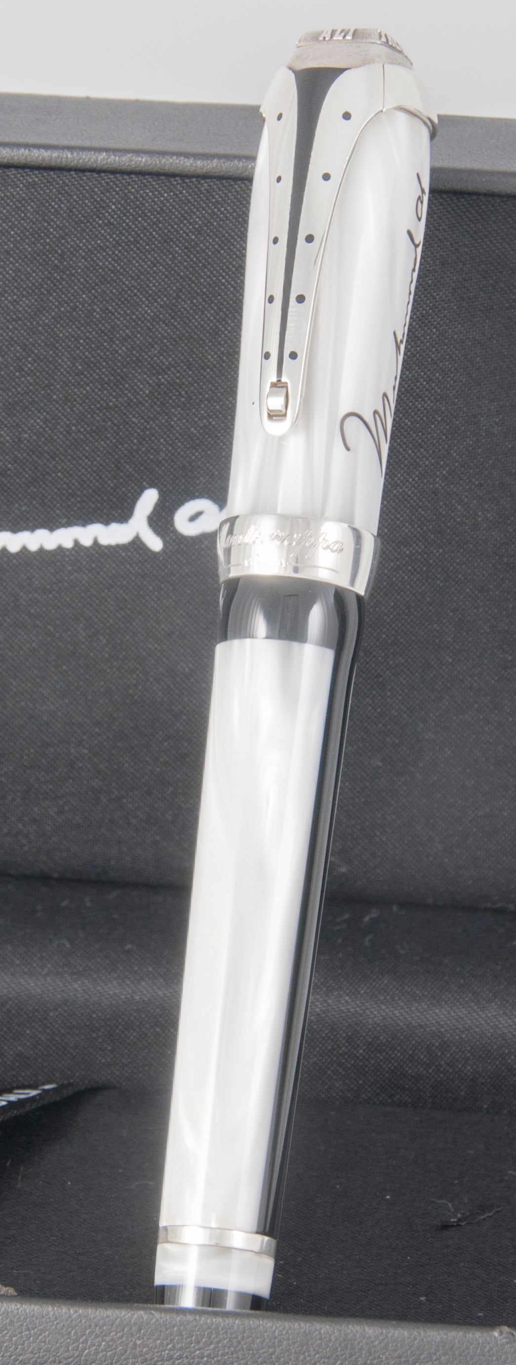 Montegrappa Muhammad Ali Sterling Silver Rollerball Pen Limited Edition