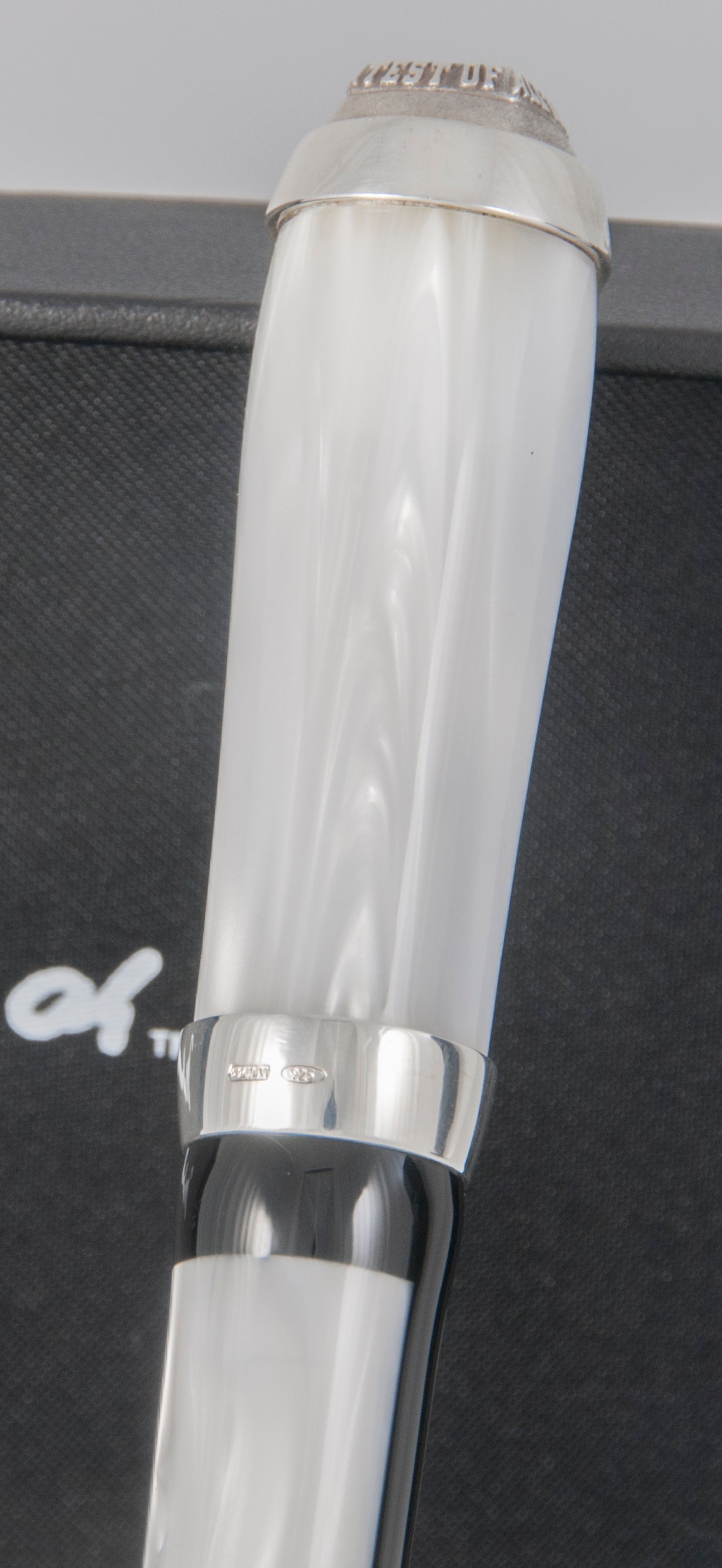 Montegrappa Muhammad Ali Sterling Silver Fountain Pen Limited Edition Nib 18k Gold