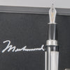 Montegrappa Muhammad Ali Sterling Silver Fountain Pen Limited Edition Nib 18k Gold