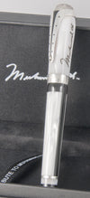 Montegrappa Muhammad Ali Sterling Silver Fountain Pen Limited Edition Nib 18k Gold