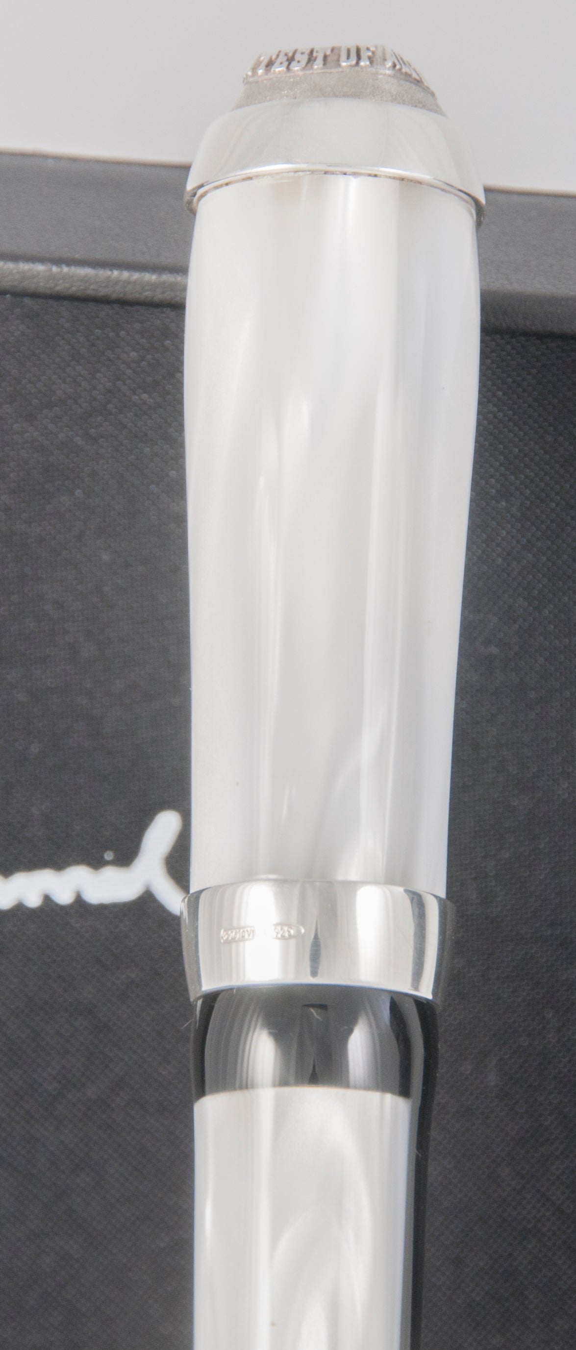 Montegrappa Muhammad Ali Sterling Silver Fountain Pen Limited Edition Nib 18k Gold