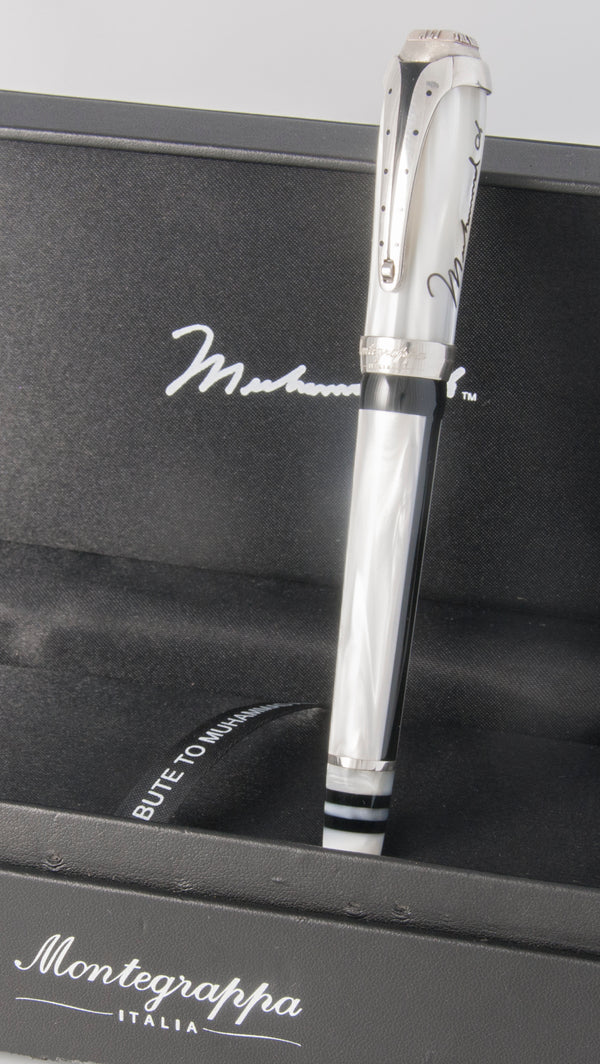 Montegrappa Muhammad Ali Sterling Silver Rollerball Pen Limited Edition