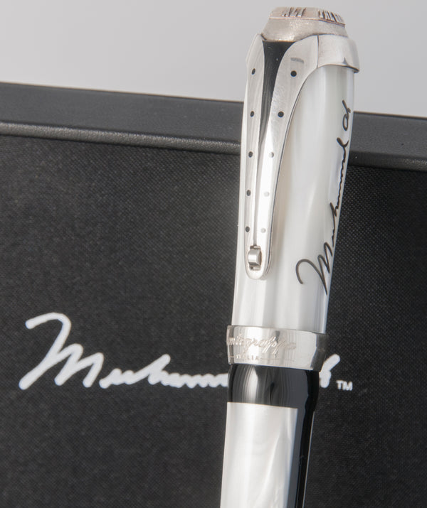 Montegrappa Muhammad Ali Sterling Silver Rollerball Pen Limited Edition