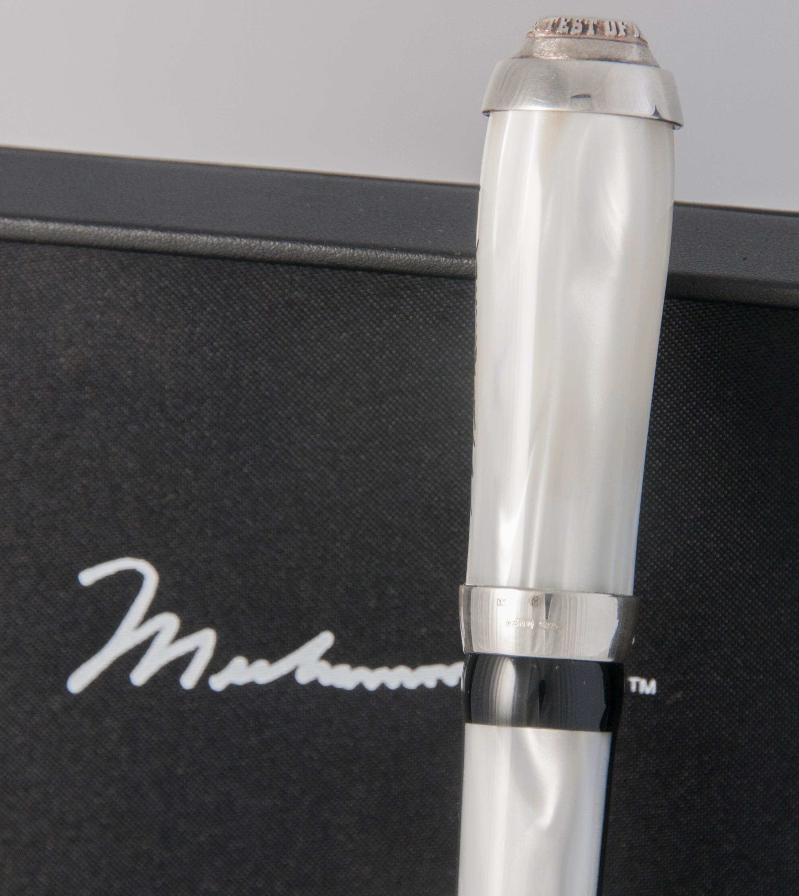 Montegrappa Muhammad Ali Sterling Silver Rollerball Pen Limited Edition