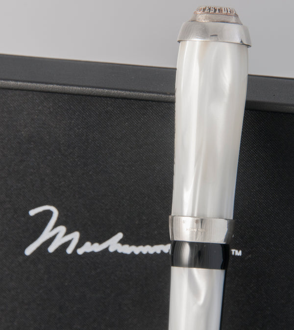 Montegrappa Muhammad Ali Sterling Silver Rollerball Pen Limited Edition
