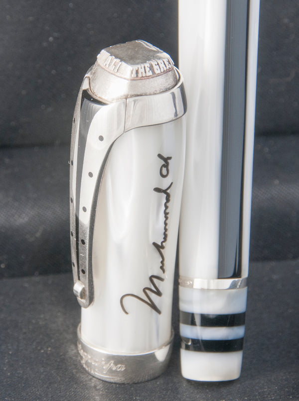 Montegrappa Muhammad Ali Sterling Silver Rollerball Pen Limited Edition