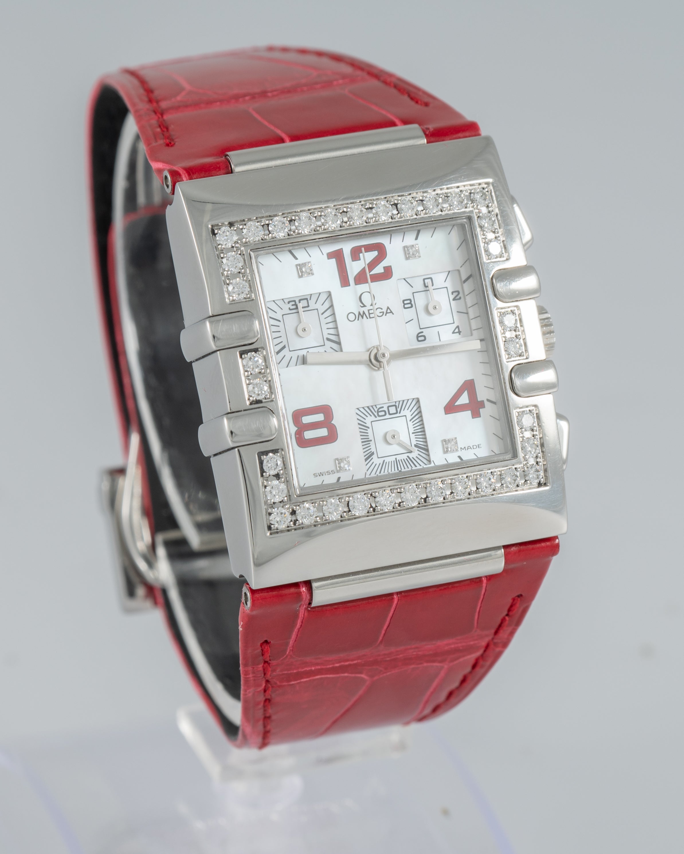 Omega Constellation Quadra Diamonds MOP Dial Ref: 1847.73.31