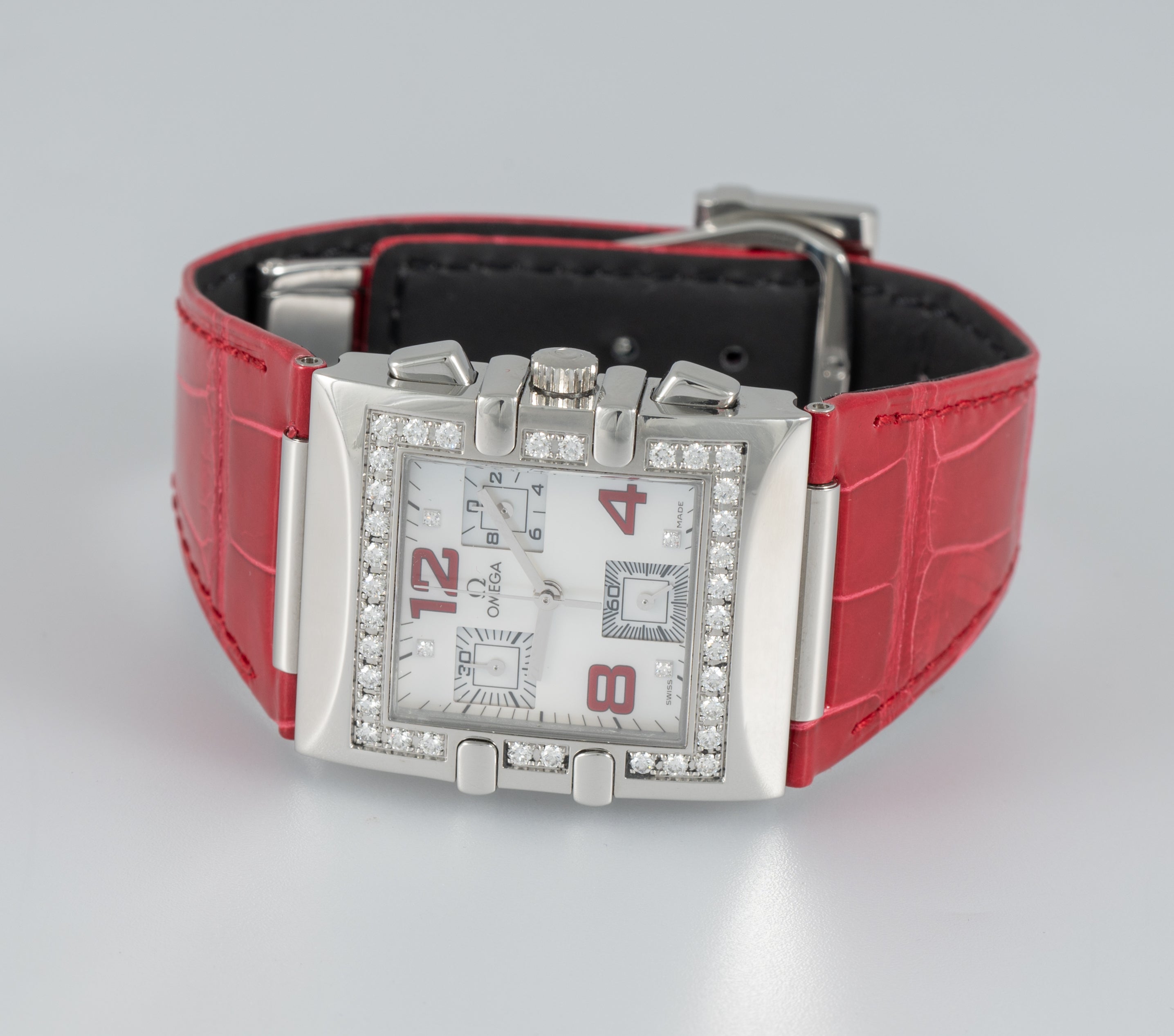 Omega Constellation Quadra Diamonds MOP Dial Ref: 1847.73.31