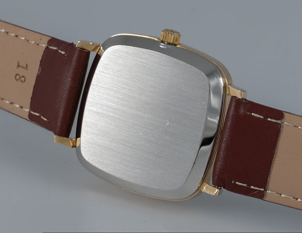 Omega Deville Quartz Square Dial Plaque or G 20 Microns Ref: MD 191.0045