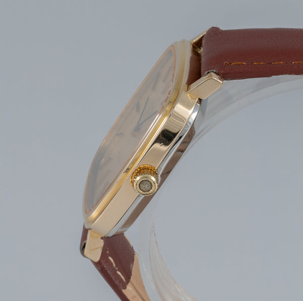 Omega Deville Quartz Square Dial Plaque or G 20 Microns Ref: MD 191.0045