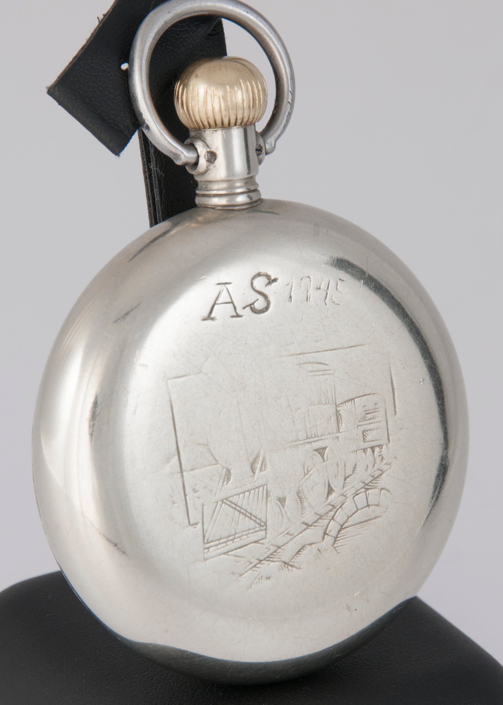 Omega Railway Pocket Watch Steel 57.5 mm Caliber 19LBN