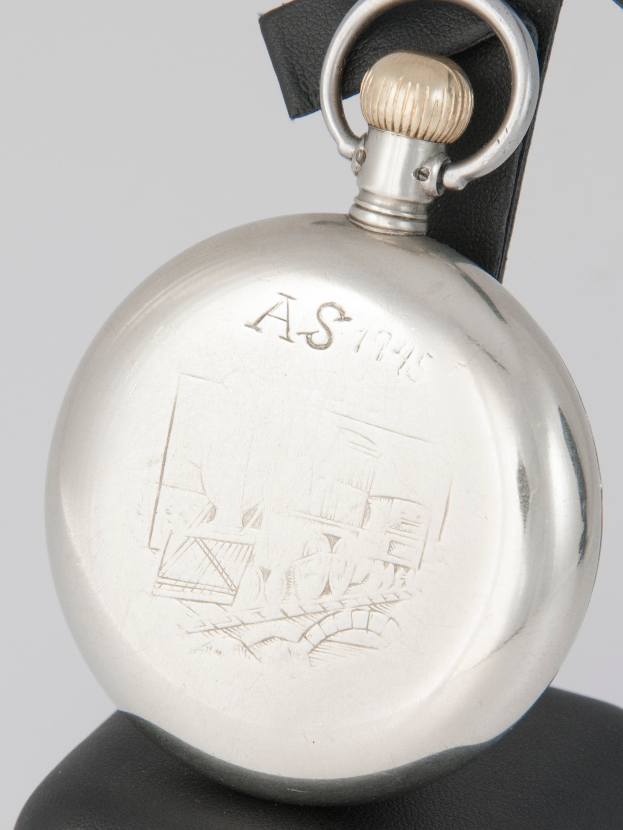 Omega Railway Pocket Watch Steel 57.5 mm Caliber 19LBN