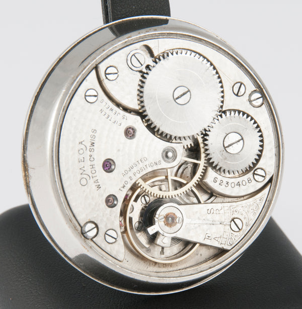 Omega Railway Pocket Watch Steel 57.5 mm Caliber 19LBN