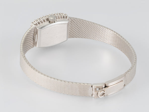 Omega Geneve White Gold 18k and Diamonds 0.4 ct Square Dial