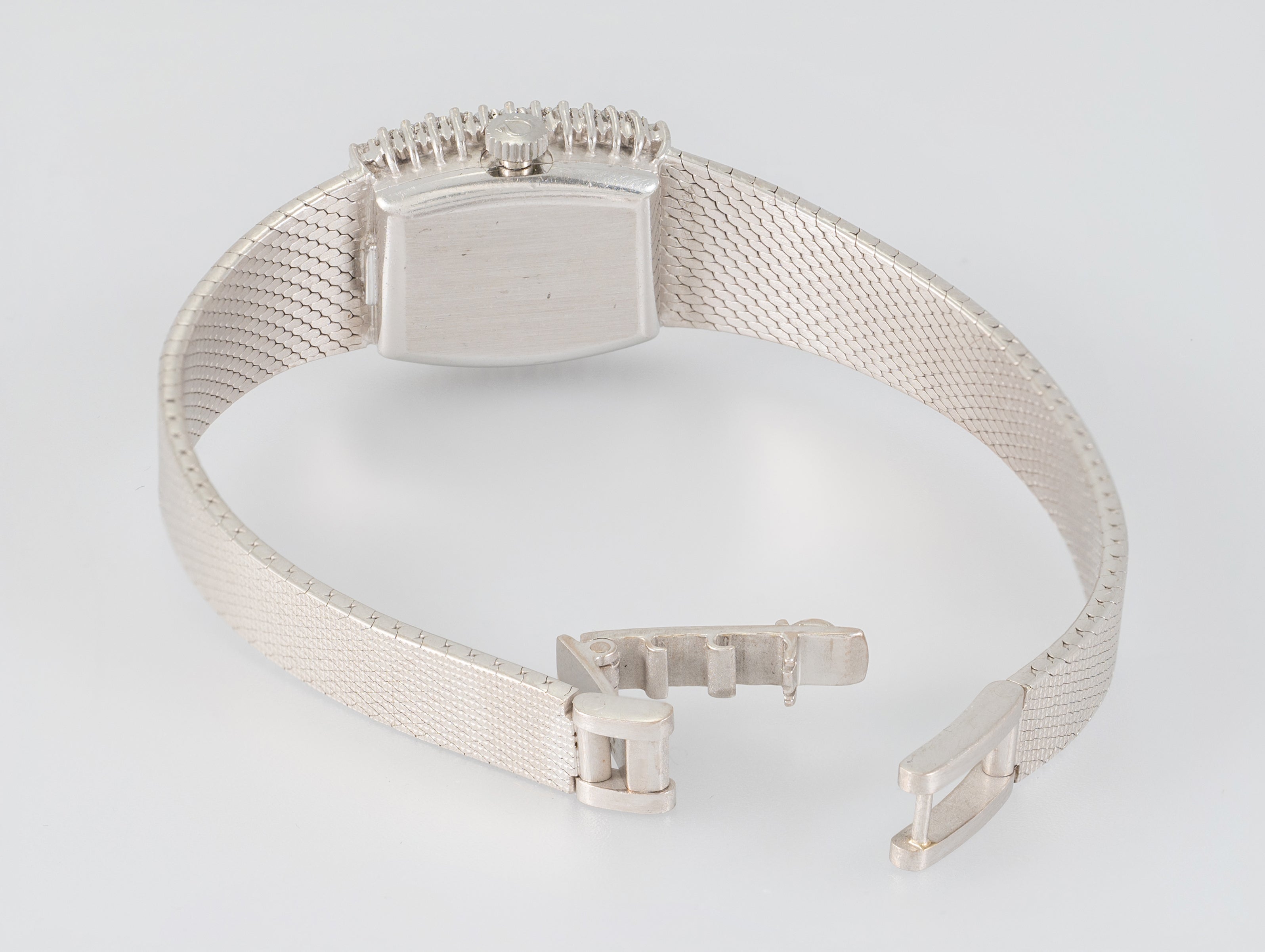 Omega Geneve White Gold 18k and Diamonds 0.4 ct Square Dial