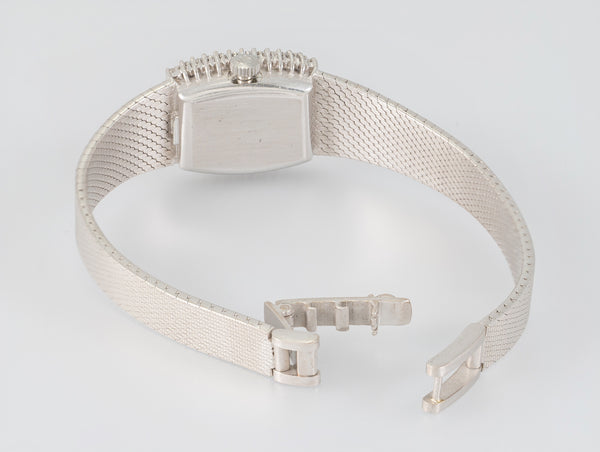 Omega Geneve White Gold 18k and Diamonds 0.4 ct Square Dial