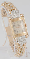 Omega Yellow Gold 18k and Diamonds 0.7 ct Caliber R13.5 Year 1947