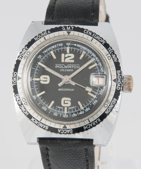 Polwatch Vintage Calendar Steel 36mm Caliber Baumgartner 866