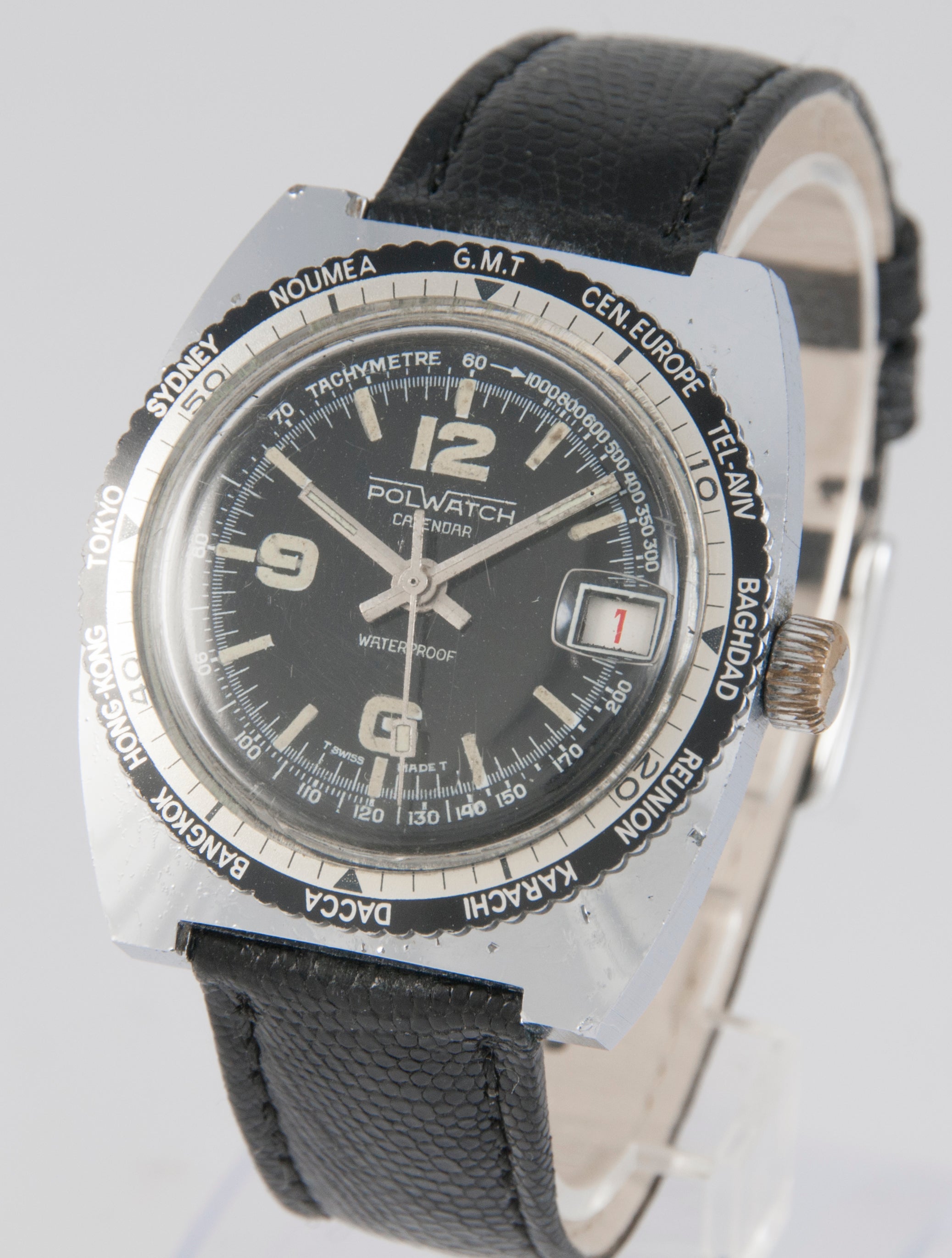 Polwatch Vintage Calendar Steel 36mm Caliber Baumgartner 866