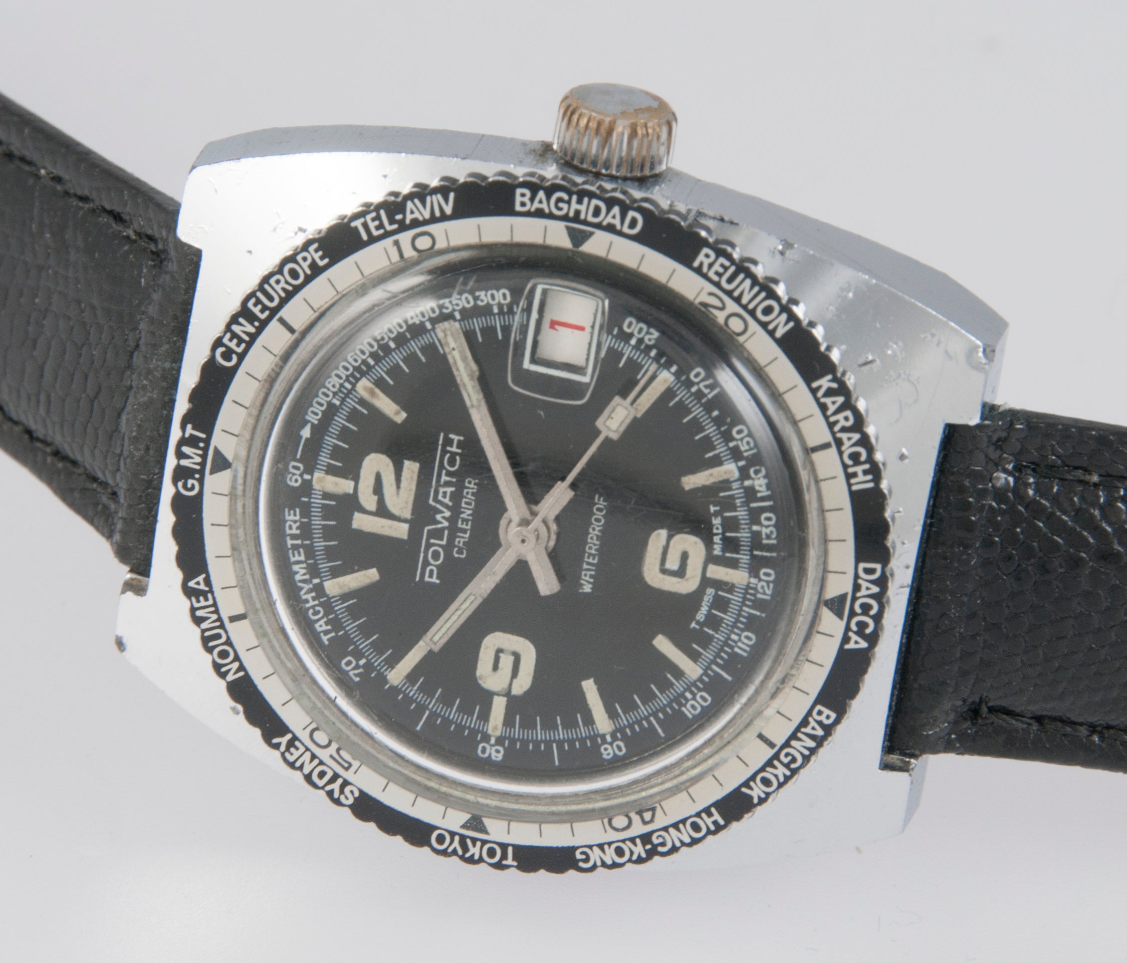 Polwatch Vintage Calendar Steel 36mm Caliber Baumgartner 866