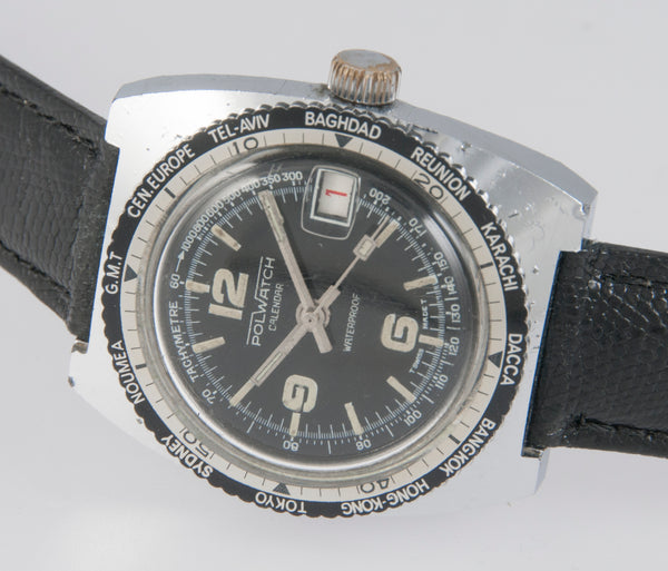 Polwatch Vintage Calendar Steel 36mm Caliber Baumgartner 866