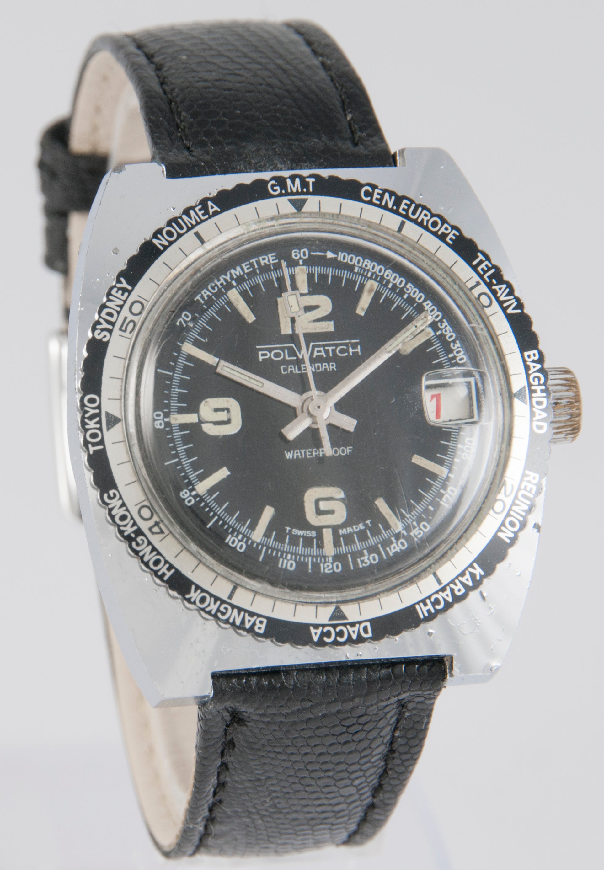 Polwatch Vintage Calendar Steel 36mm Caliber Baumgartner 866