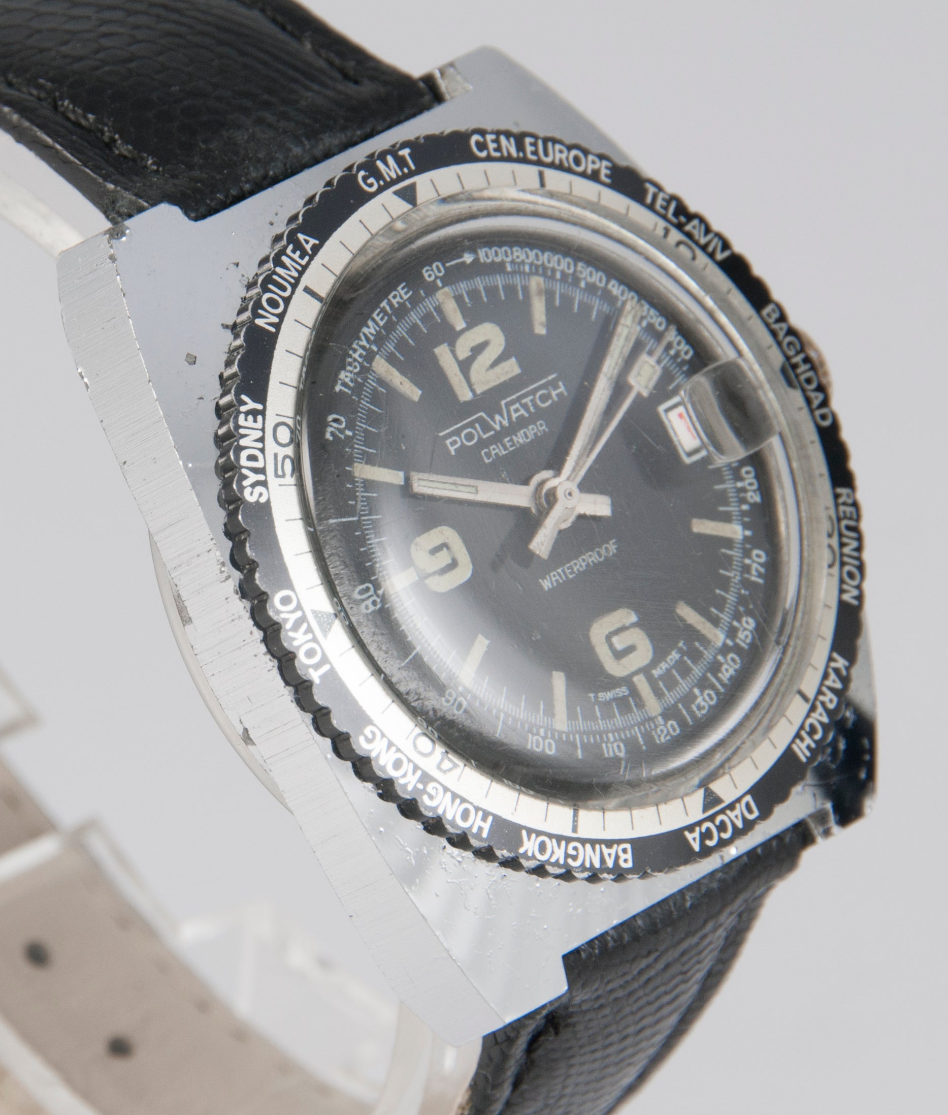 Polwatch Vintage Calendar Steel 36mm Caliber Baumgartner 866