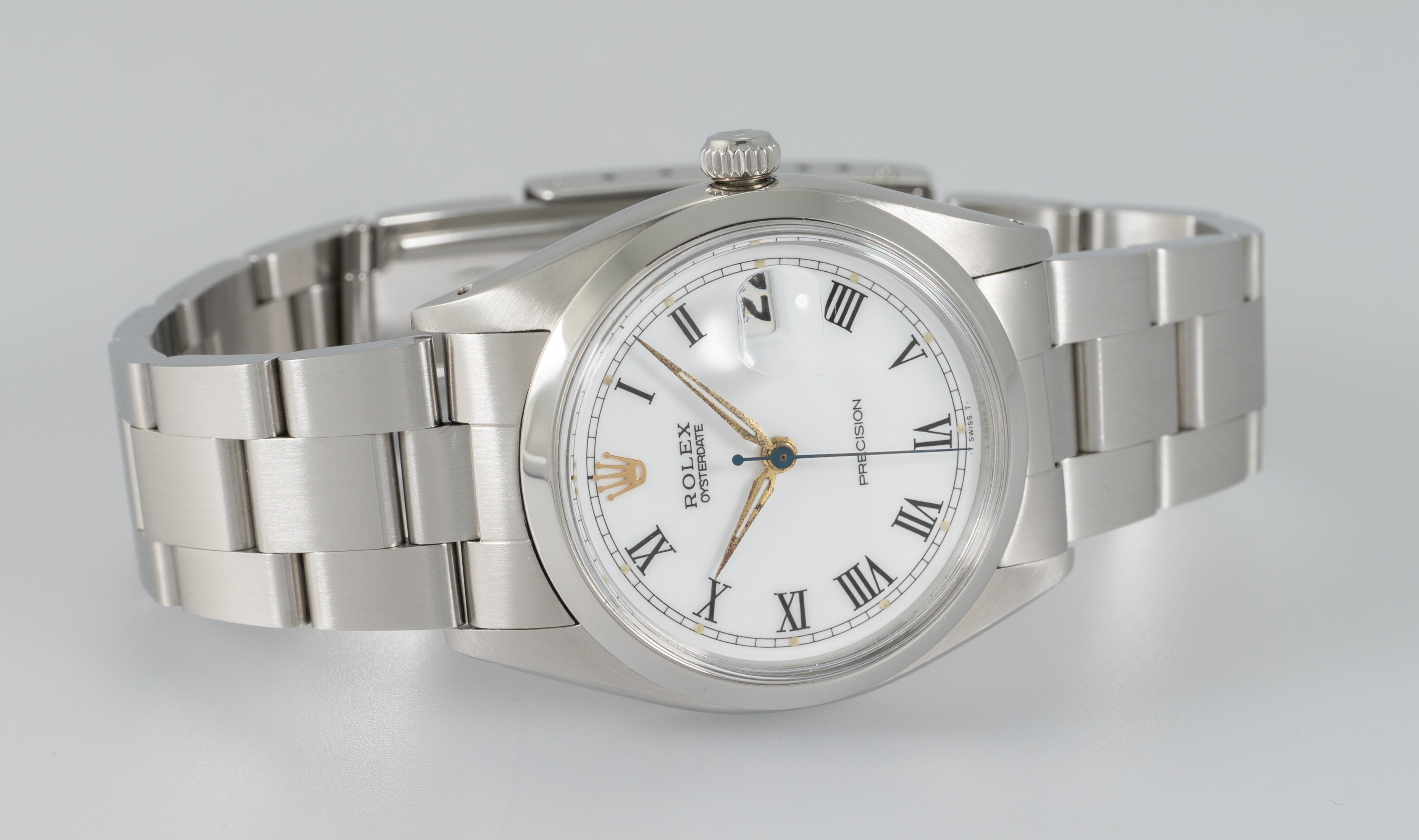 Rolex Oysterdate Precision Steel Ref: 6494