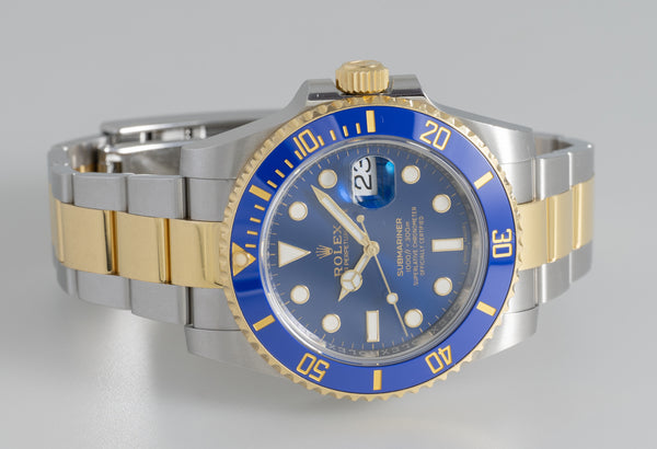Rolex Submariner Steel and Yellow Gold 18k "Bluesy" Ceramic Bezel Ref: 116613LB