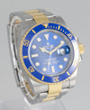 Rolex Submariner Steel and Yellow Gold 18k "Bluesy" Ceramic Bezel Ref: 116613LB