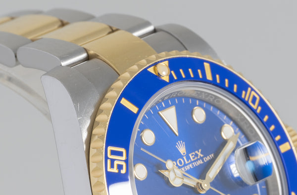 Rolex Submariner Steel and Yellow Gold 18k "Bluesy" Ceramic Bezel Ref: 116613LB