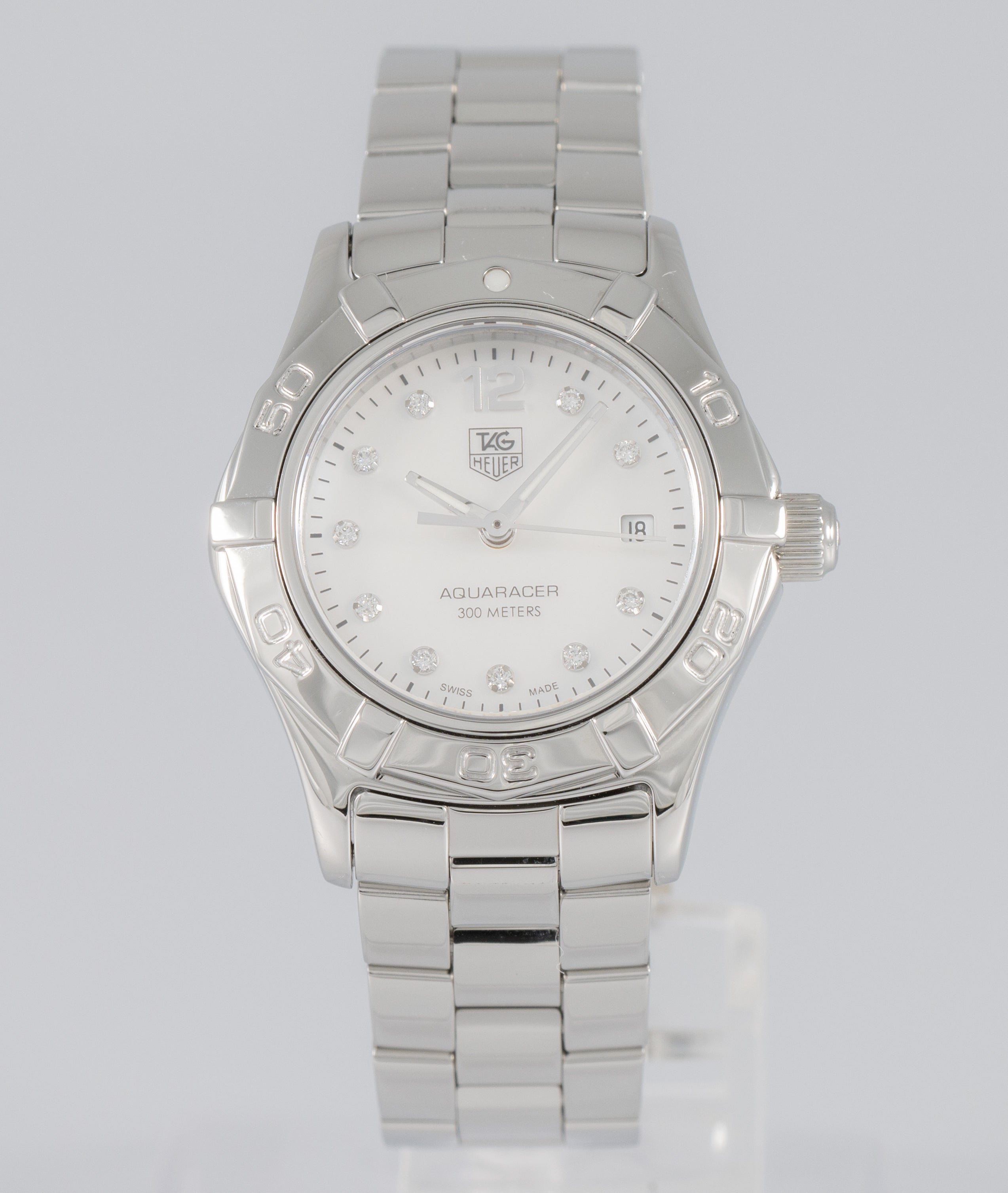 Tag Heuer Aquaracer Diamonds MOP Dial Ref: WAF1415
