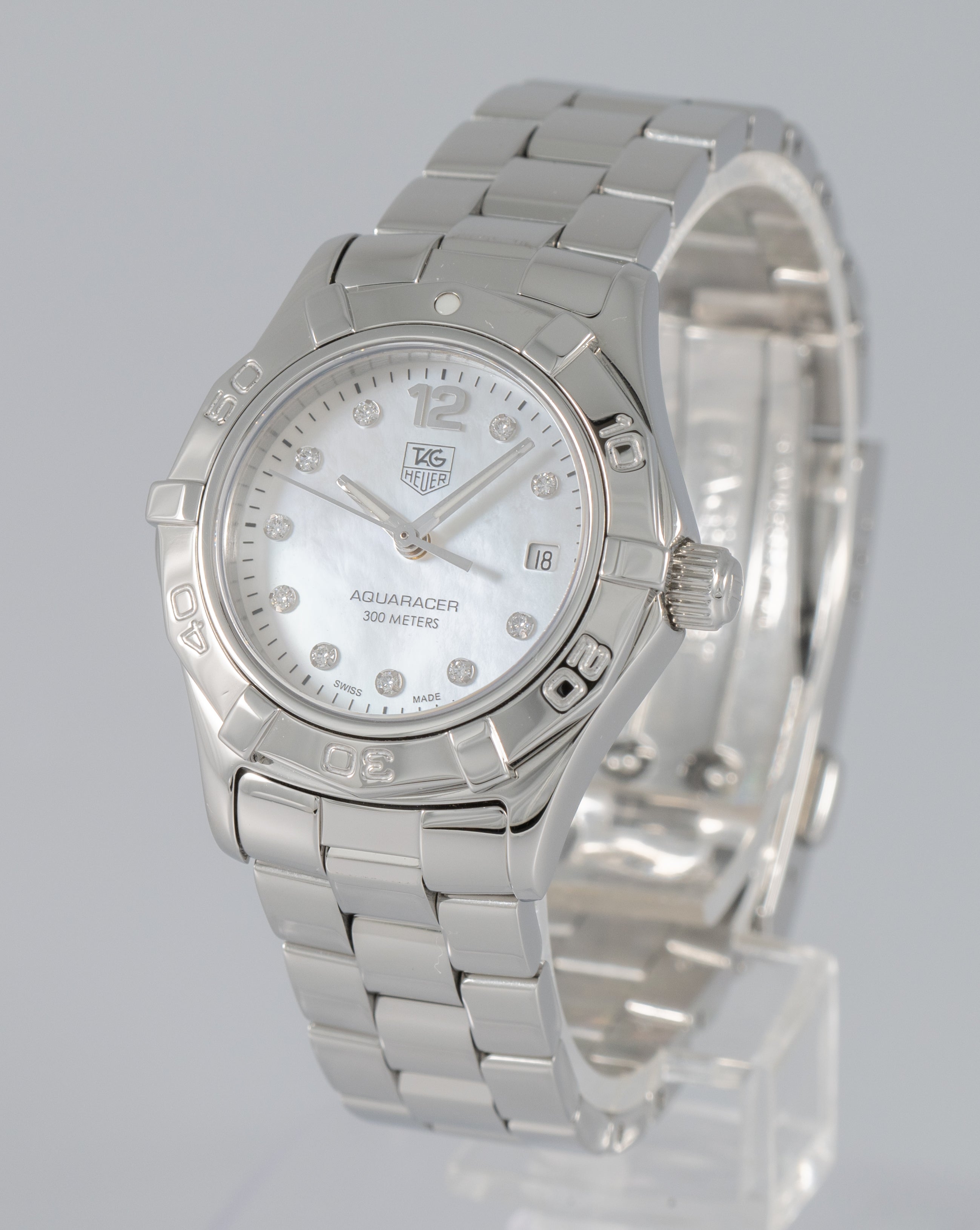 Tag Heuer Aquaracer Diamonds MOP Dial Ref: WAF1415