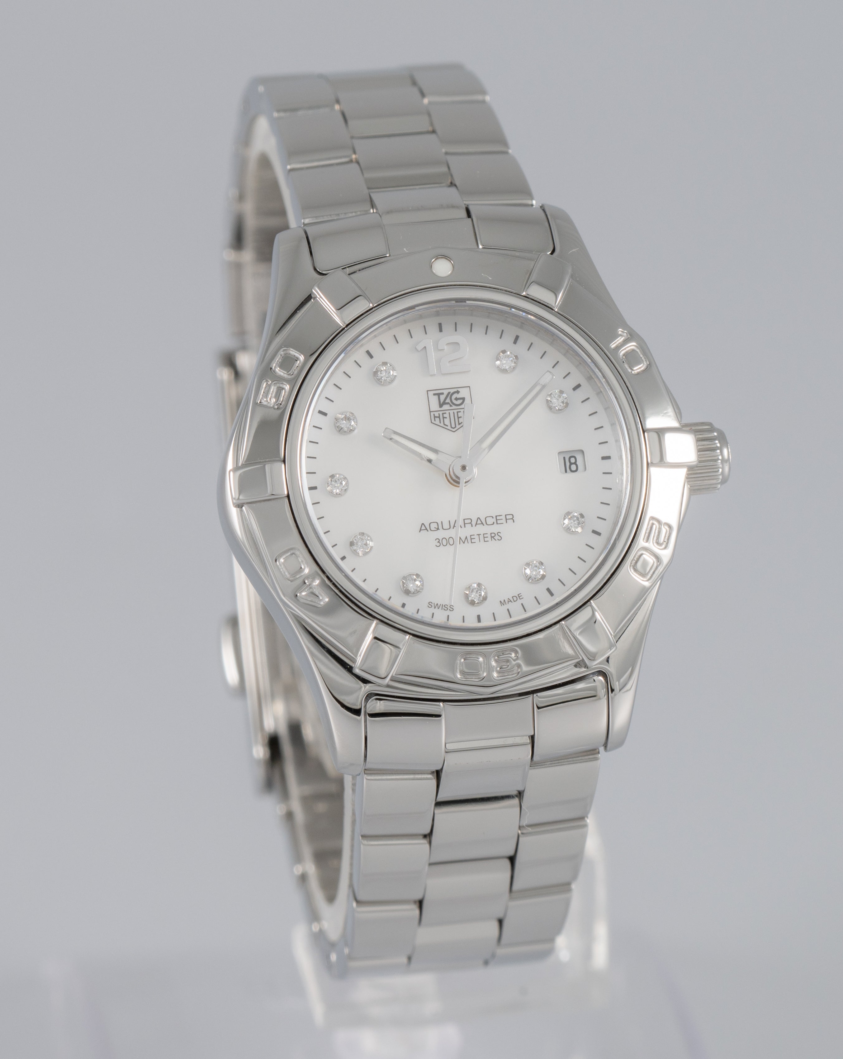 Tag Heuer Aquaracer Diamonds MOP Dial Ref: WAF1415