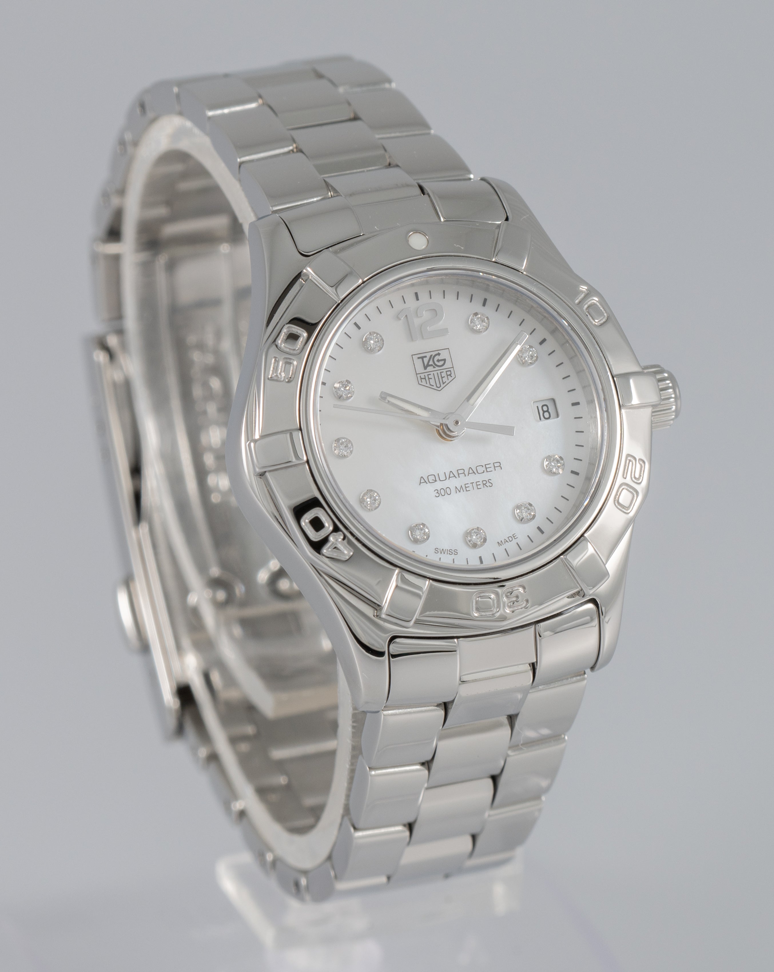 Tag Heuer Aquaracer Diamonds MOP Dial Ref: WAF1415