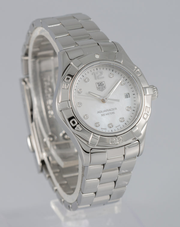 Tag Heuer Aquaracer Diamonds MOP Dial Ref: WAF1415