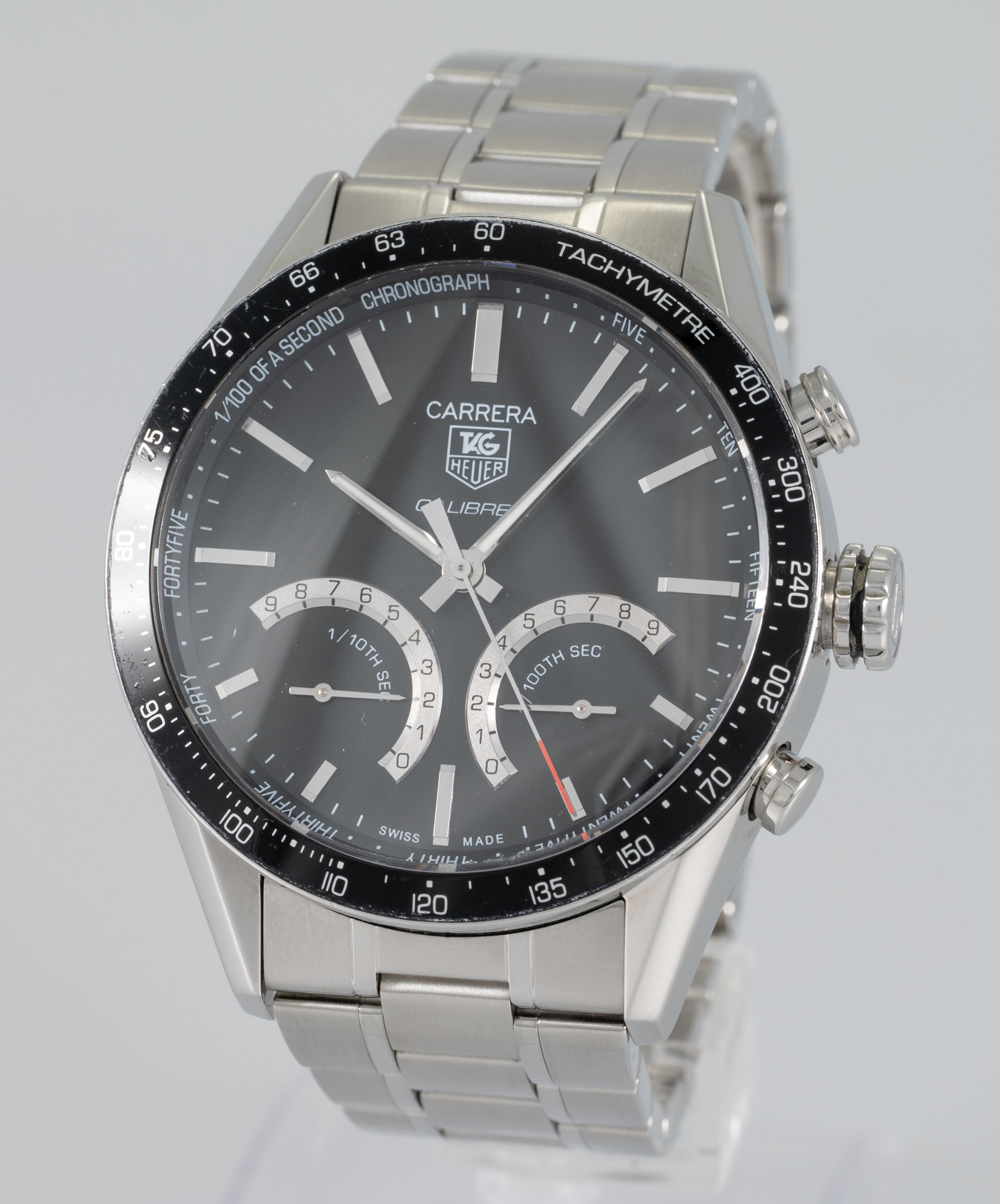 Tag Heuer Carrera Calibre S Quartz Chronograph Ref: CV7A12.BA0795