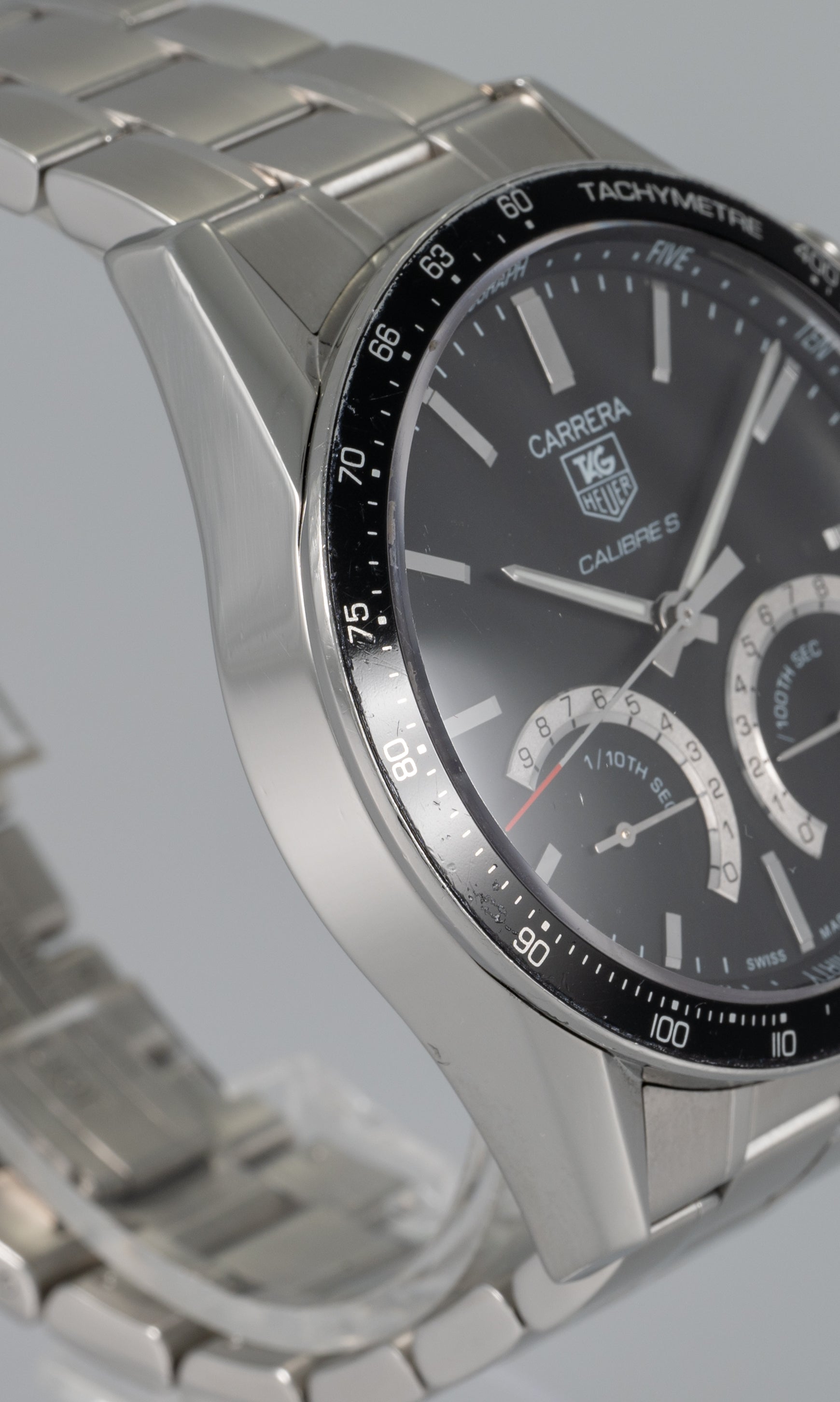 Tag Heuer Carrera Calibre S Quartz Chronograph Ref: CV7A12.BA0795