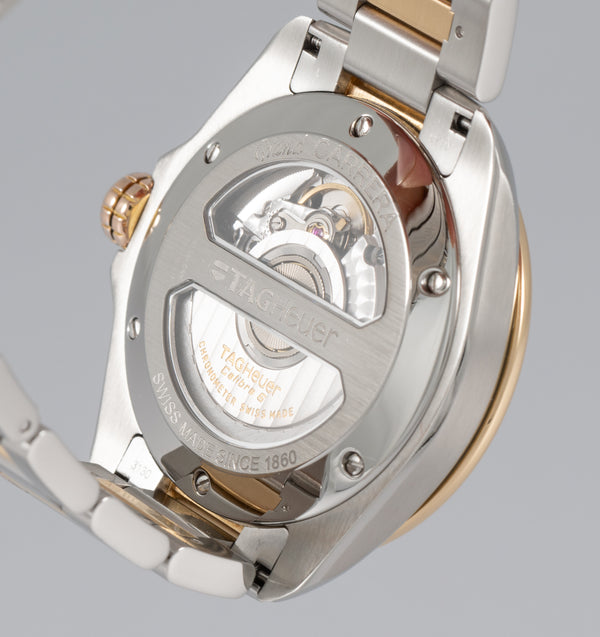 Tag Heuer Grand Carrera Calibre 6 Automatic Steel and Yellow Gold Ref: WAV515A.BD0903