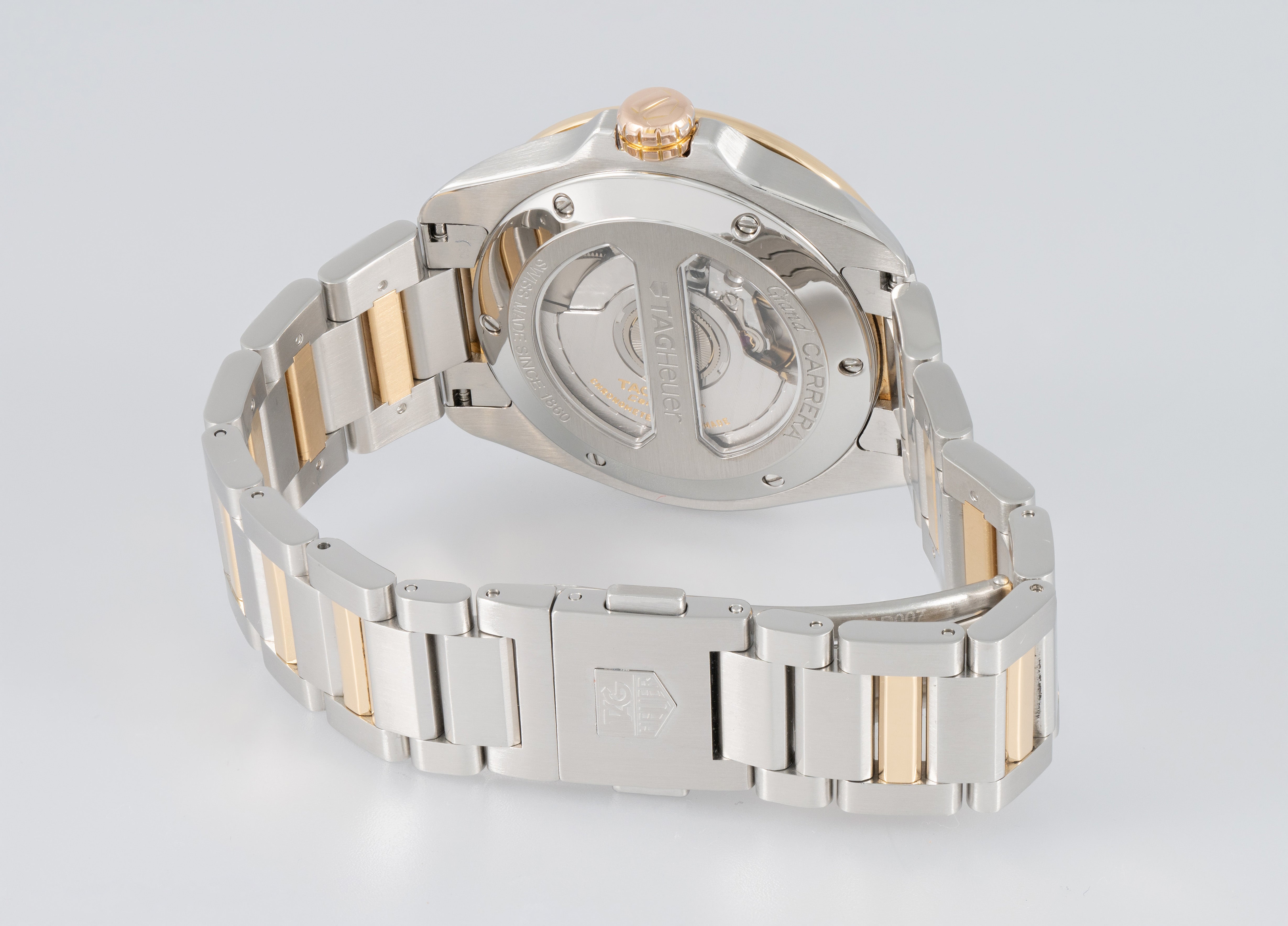 Tag Heuer Grand Carrera Calibre 6 Automatic Steel and Yellow Gold Ref: WAV515A.BD0903