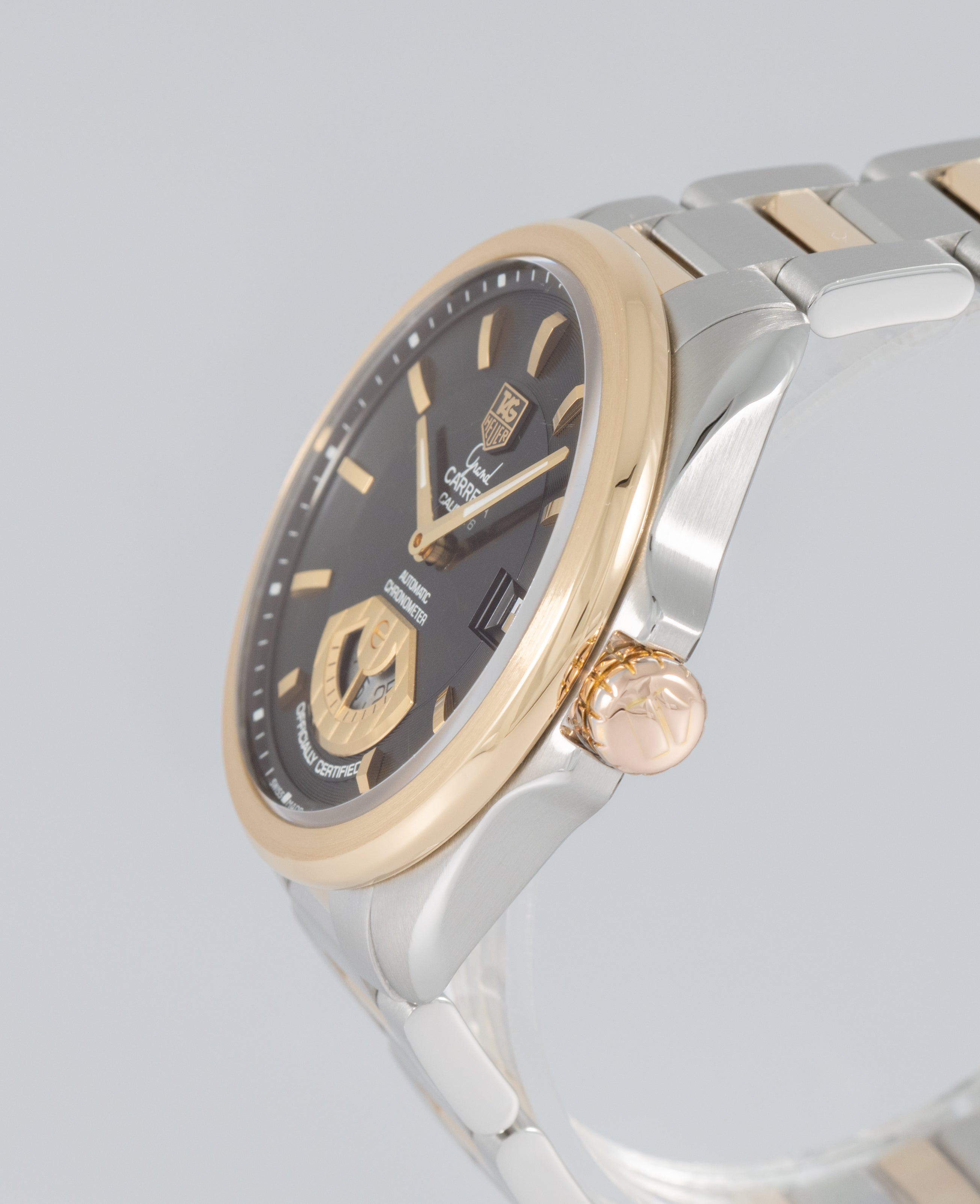 Tag Heuer Grand Carrera Calibre 6 Automatic Steel and Yellow Gold Ref: WAV515A.BD0903