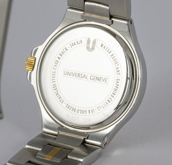 Universal Geneve Ladies Steel and 18k Gold Quartz Ref: 244.820