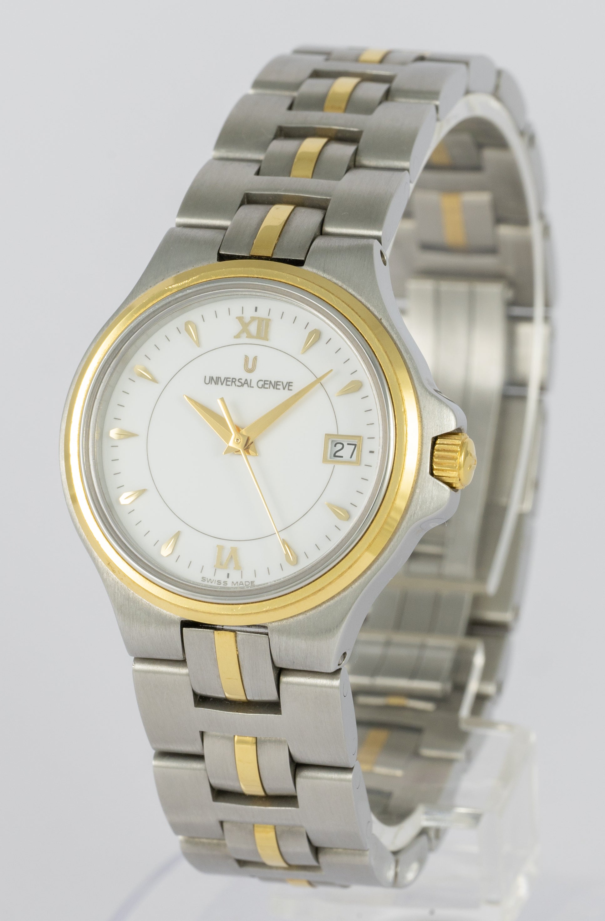 Universal Geneve Ladies Steel and 18k Gold Quartz Ref: 244.820