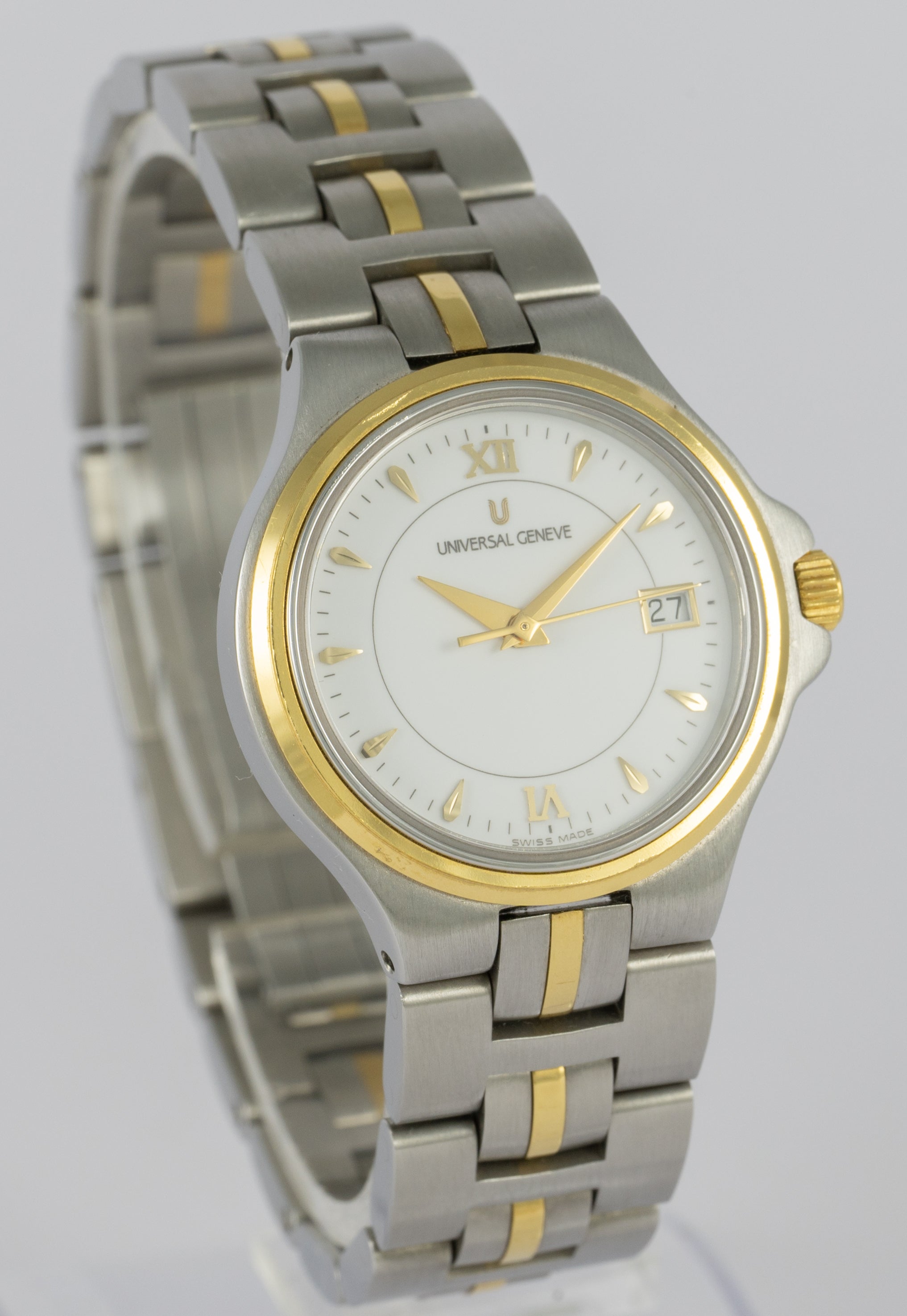 Universal Geneve Ladies Steel and 18k Gold Quartz Ref: 244.820