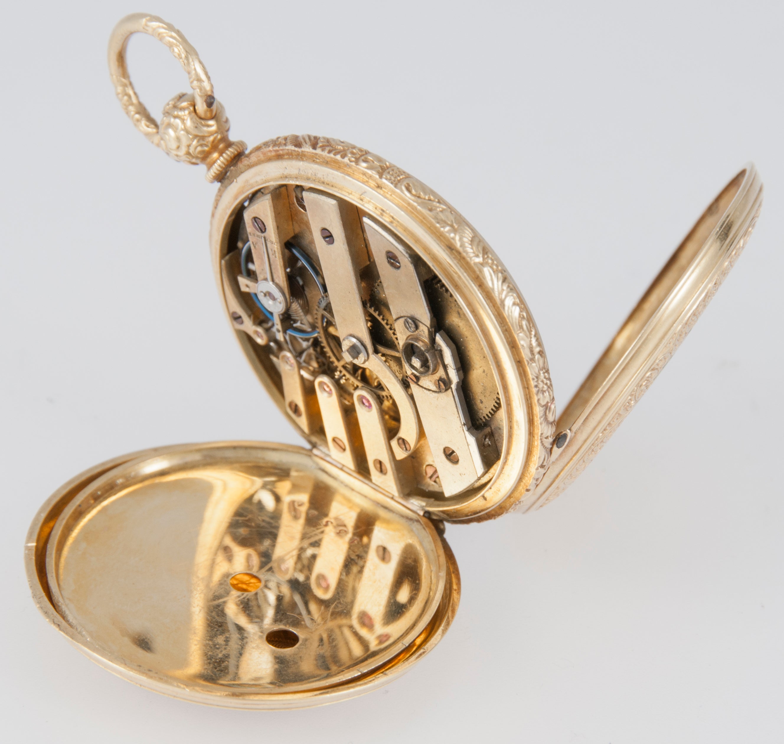 Unknown Pocket Watch Yellow Gold 18k Enamel