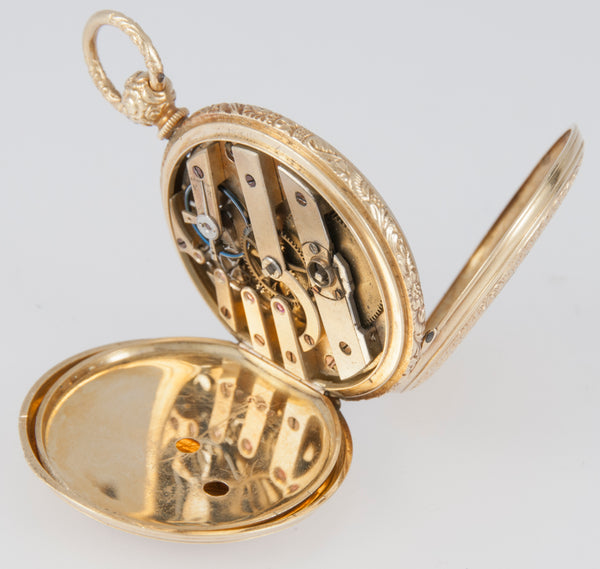 Unknown Pocket Watch Yellow Gold 18k Enamel