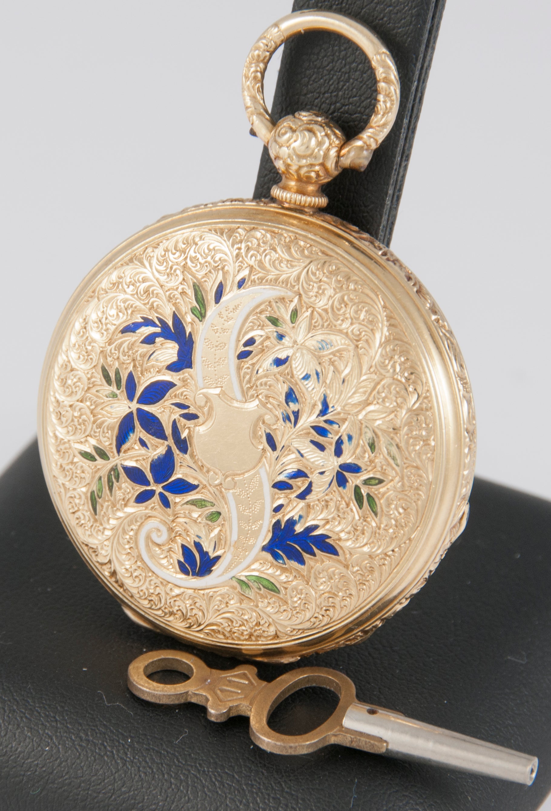 Unknown Pocket Watch Yellow Gold 18k Enamel