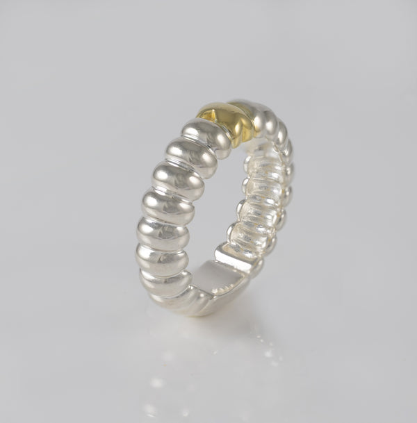 Anillo Tous en plata 925 Bicolor Virtual Garden